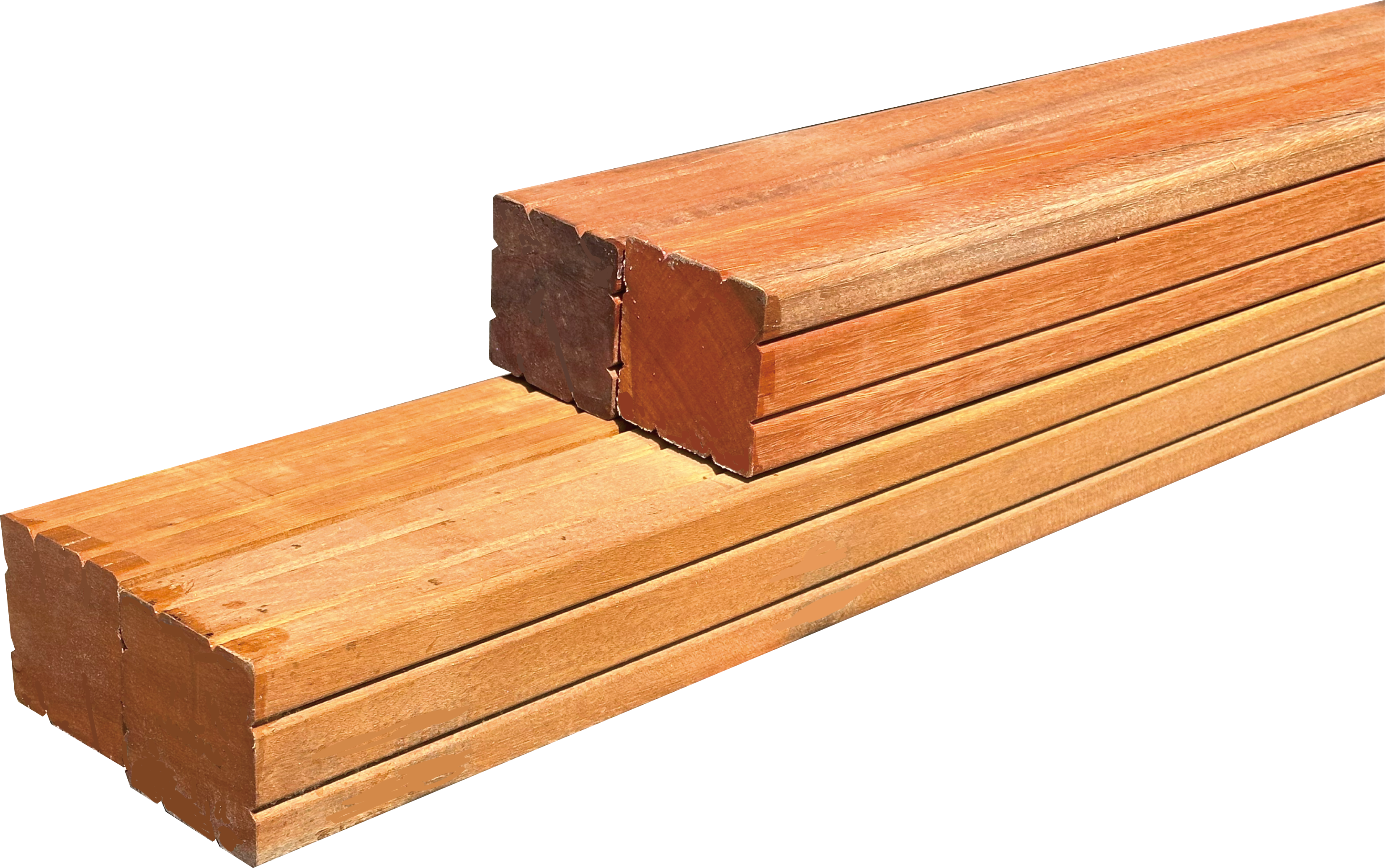 セランガンバツ 2リブ 4面プレナー仕上げ 厚み70mm x 幅70mm x 長さ3600mm