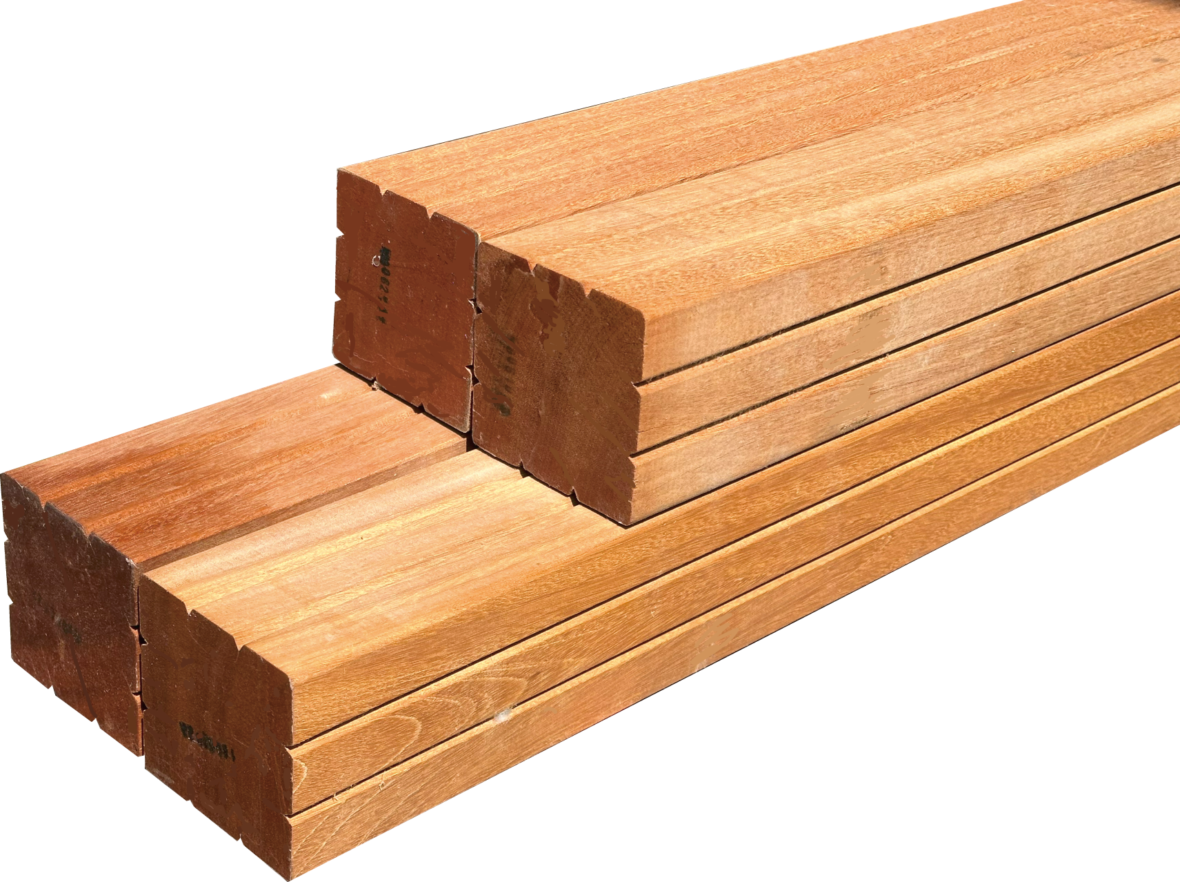 セランガンバツ 2リブ 4面プレナー仕上げ 厚み90mm x 幅90mm x 長さ3000mm